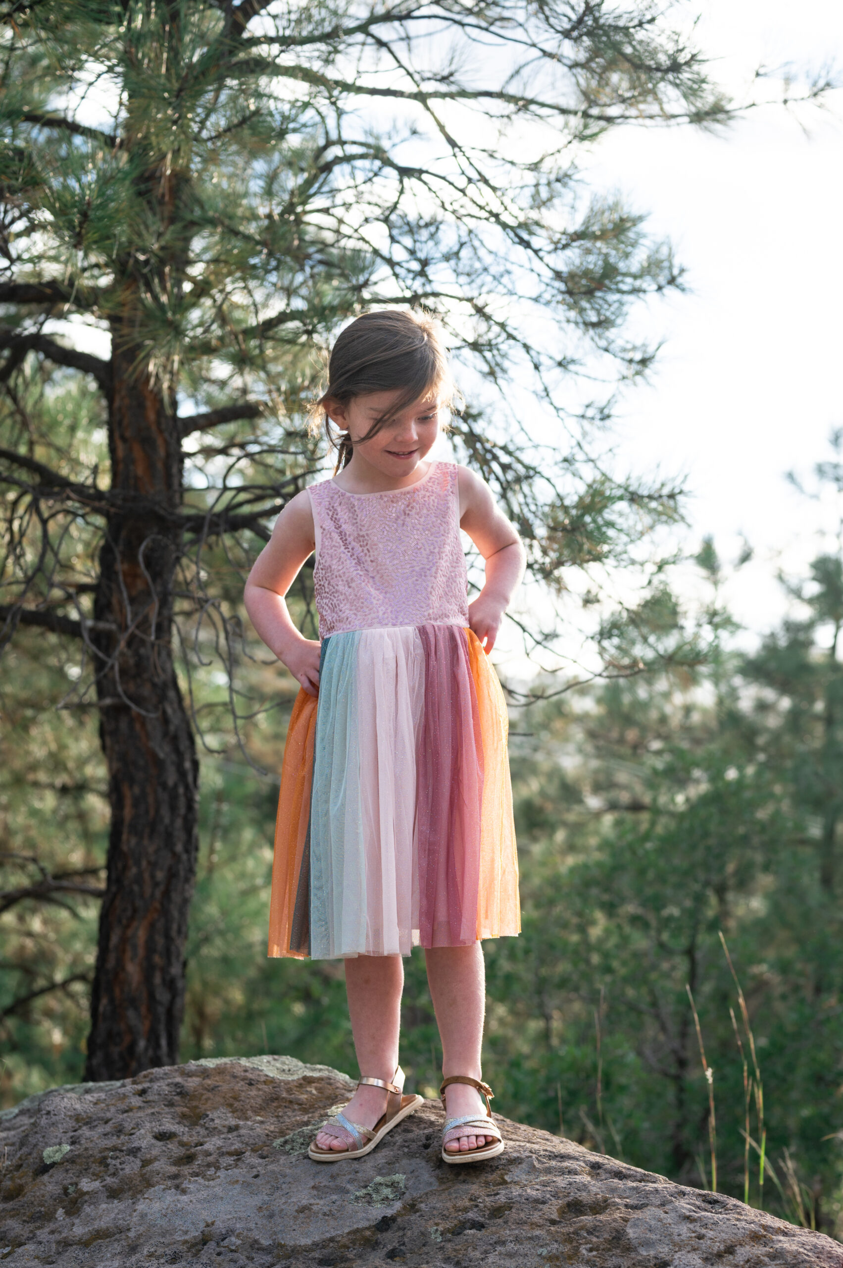 Sofie loves to climb—no fear.