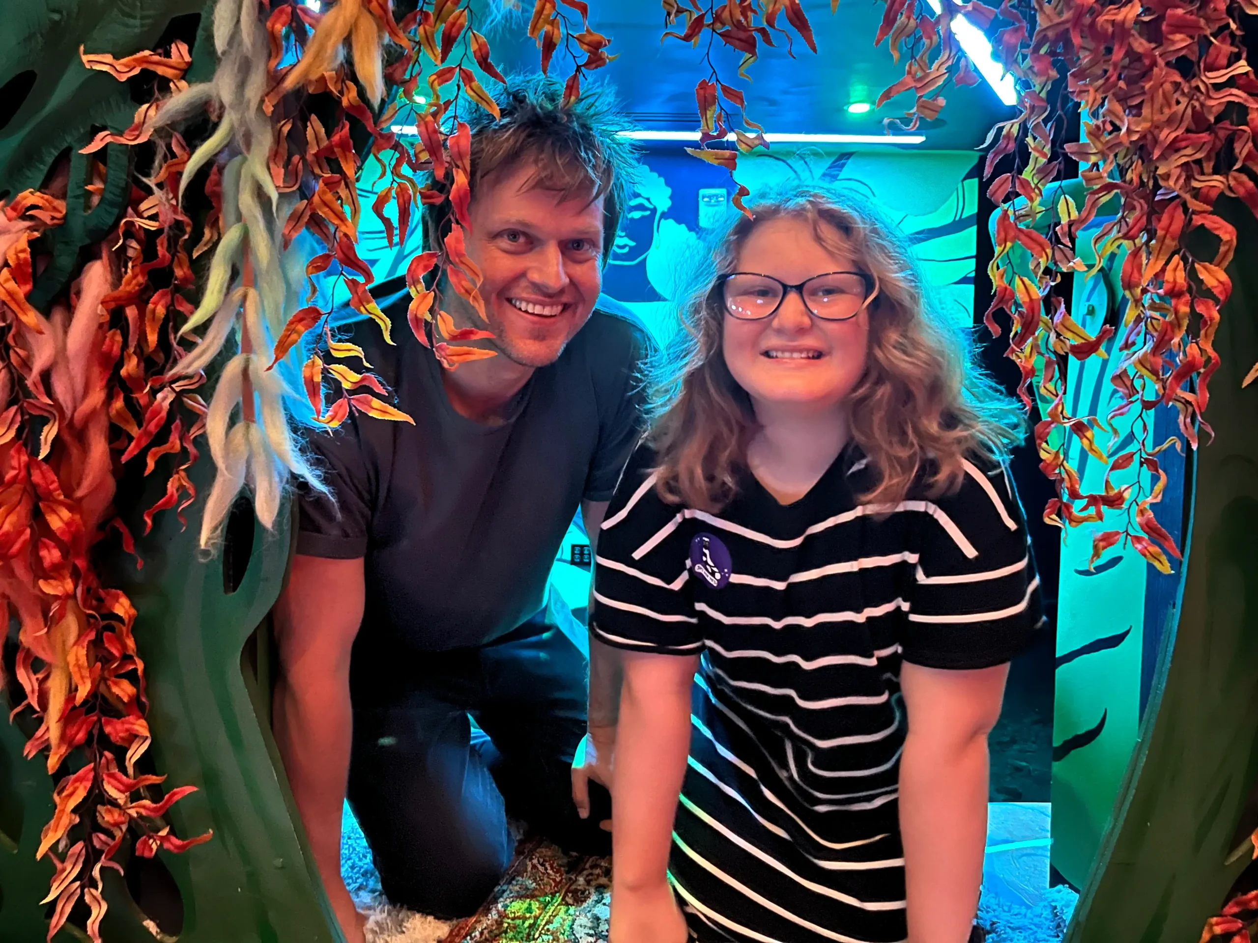 The author and his oldest child, Bella, at The Real Unreal.