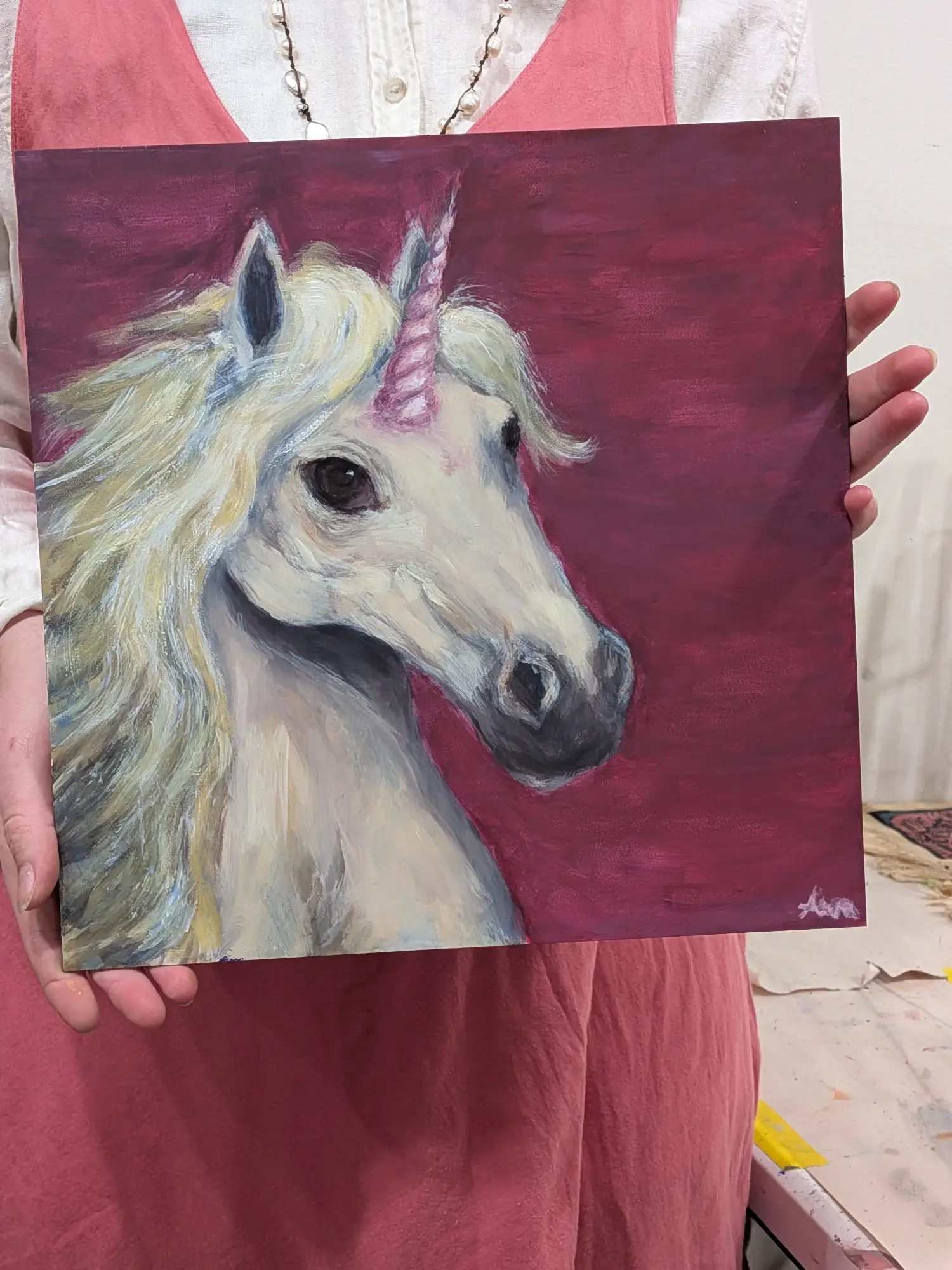 painting of unicorn