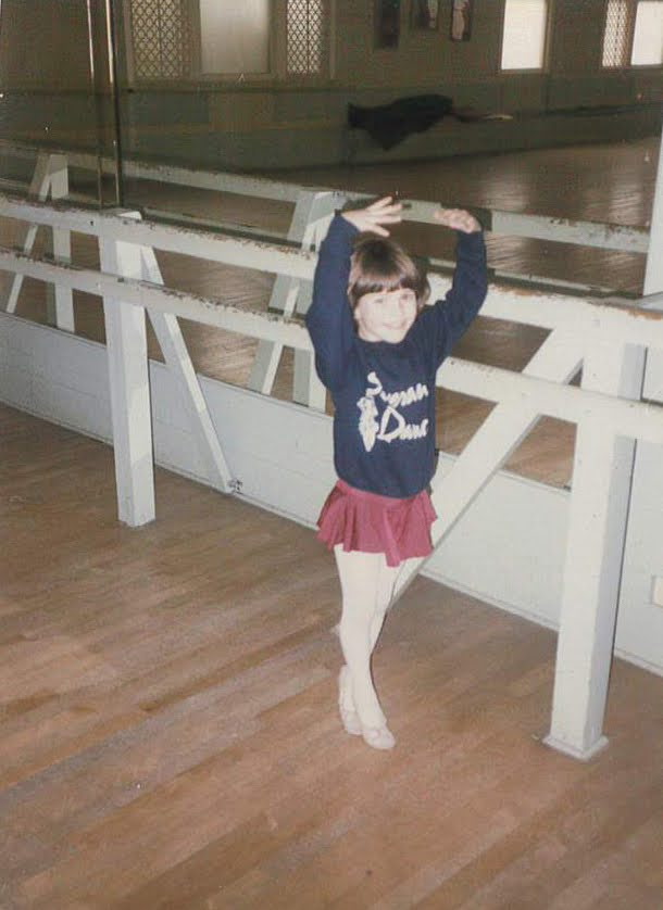 Jen Paul Schroer as a young ballerina