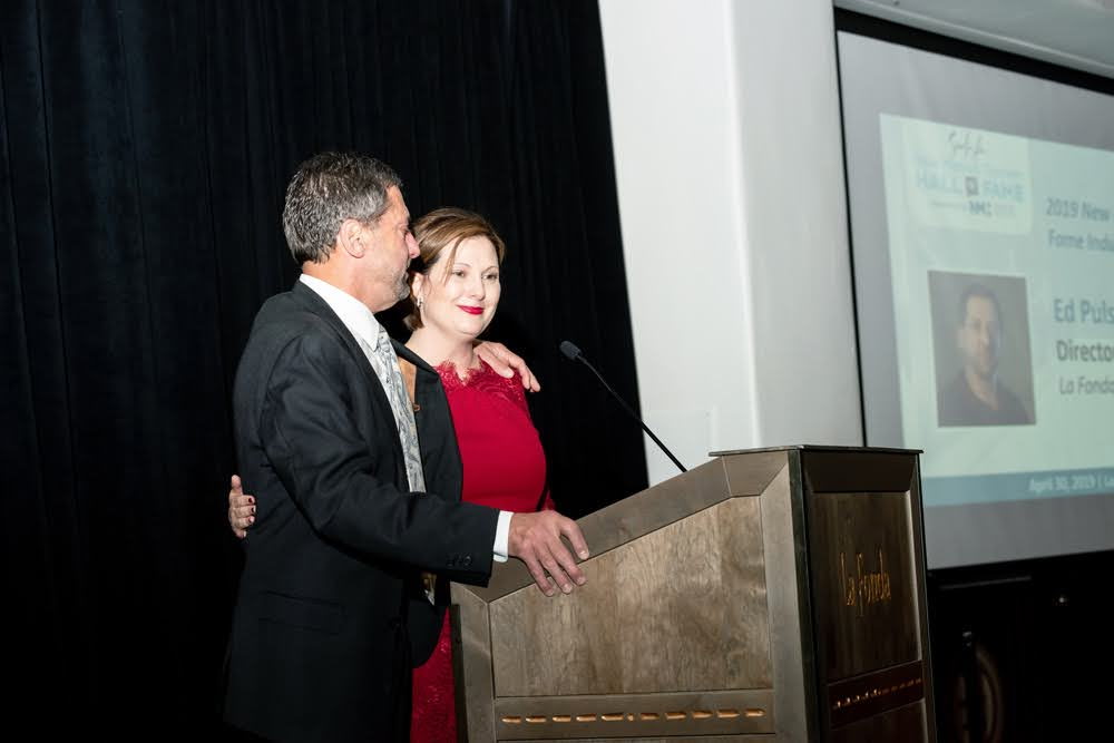 Courtesy photo: Jen Paul Schroer, former Cabinet Secretary of Tourism, presenting at the Tourism Hall of Fame in 2019